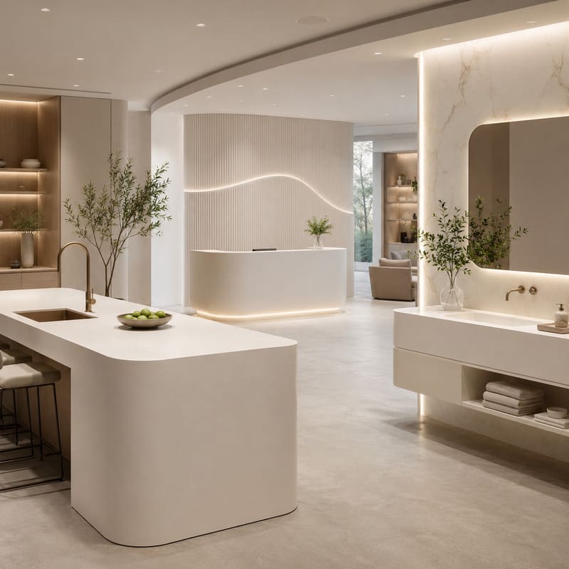 Mitra solid surface untuk kebutuhan proyek interior profesional
